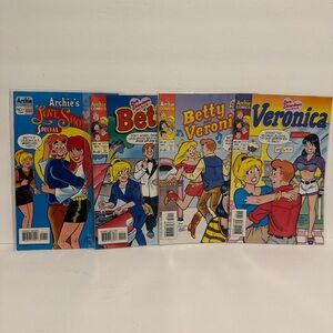 Vintage 1994 Archie Comics "Love Showdown" - Complete 4 Piece Set, New Condition